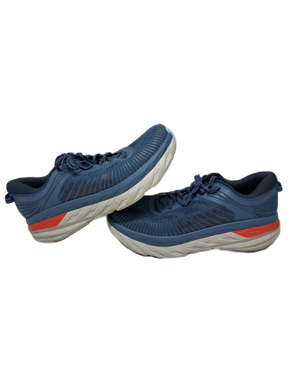 Hoka One One Bondi 7 Men's Running Shoes Navy Blue Size US 12 1110518 RTOS